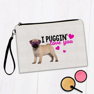 Cute Pug Puppy Photography : Gift Makeup Bag Valentines Day Funny Dog Pet Animal Glasses