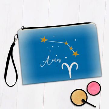 Aries Constellation : Gift Makeup Bag Zodiac Sign Astrology Horoscope Happy Birthday Stars