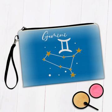 Gemini Constellation : Gift Makeup Bag Zodiac Sign Astrology Horoscope Birthday Twins Cute