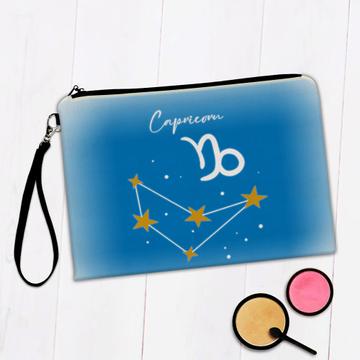 Capricorn Constellation : Gift Makeup Bag Zodiac Horoscope Sign Astrology Birthday Friend