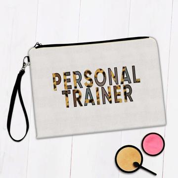Personal Trainer Animal Print : Gift Makeup Bag For Feminine Coach Instructor Sport Gym Lover