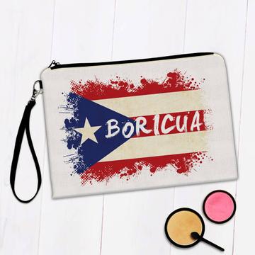 Puerto Rico Boricua : Gift Makeup Bag Rican Flag Symbol Caribbean Nation National