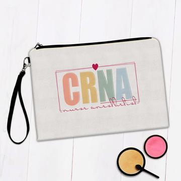 For CRNA Nurse Anesthetist : Gift Makeup Bag Medical Professional Certified Registered Cute Art