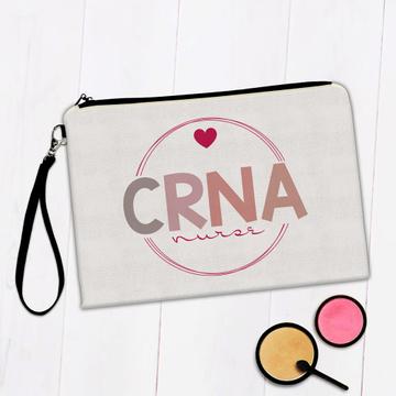 For CRNA Nurse : Gift Makeup Bag Medical Professional Certified Registered Anesthetist Cute Art