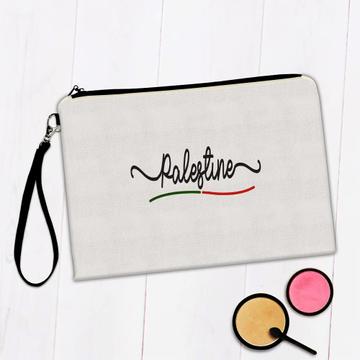 Palestine Flag Colors : Gift Makeup Bag Palestinian Travel Expat Country Minimalist Lettering