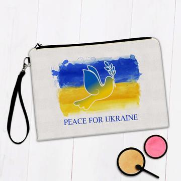 Peace for Ukraine Dove : Gift Makeup Bag Ukrainian