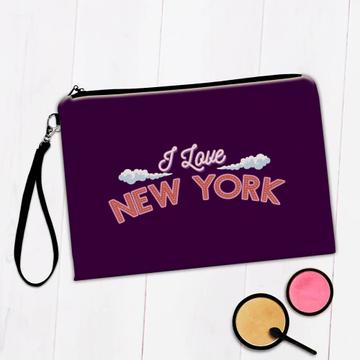 I Love New York Clouds : Gift Makeup Bag