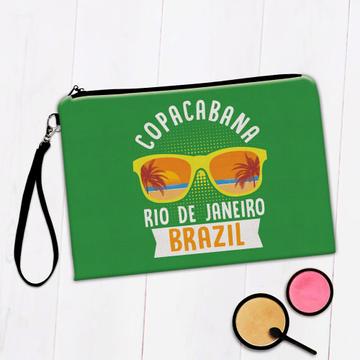 Copacabana Rio de Janeiro Brazil Glasses : Gift Makeup Bag
