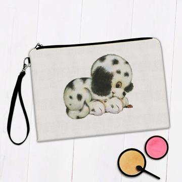 Dalmatian And Ladybug : Gift Makeup Bag Dog Puppy Vintage Retro Pet Animal