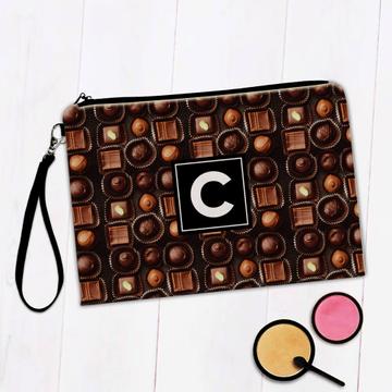 Chocolate Candies Pattern : Gift Makeup Bag Seamless For Sweets Lover Food Bonbon Valentines