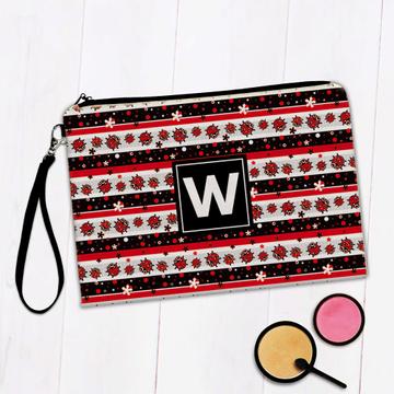 Funny Ladybug Pattern : Gift Makeup Bag Polka Dots Stripes Kids Children Girlish Room Decor Cute