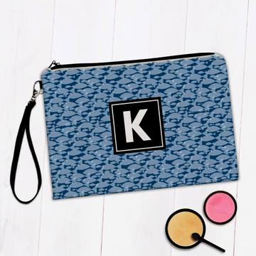Fish Pattern : Gift Makeup Bag Christian Protestant Symbol Faith Religious Fishing For Man Him