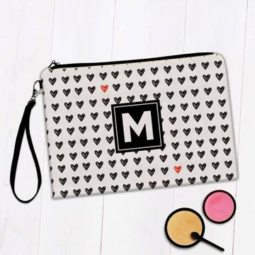 Cute Hearts Love Pattern : Gift Makeup Bag For Girlfriend Boyfriend You Valentines Day Sweet