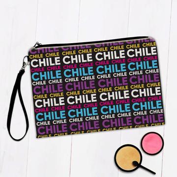 Chile Pattern : Gift Makeup Bag Chilean Chileno