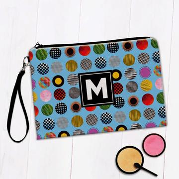 Patterned Circles Polka Dots : Gift Makeup Bag Abstract Pattern Funny Trends Fashion Teenager Girl