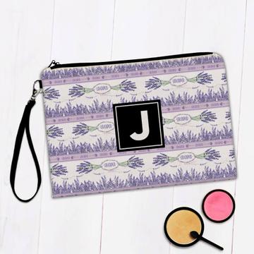 Lavender Pattern : Gift Makeup Bag Delicate French Floral Decor Bedroom Home Wall