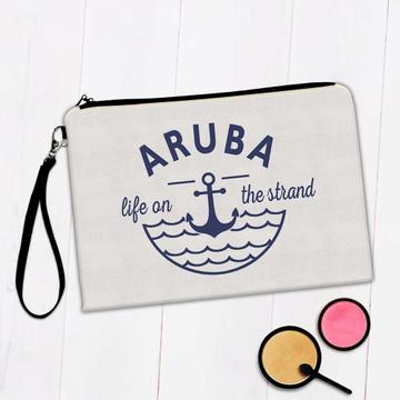 Aruba Life on the Strand : Gift Makeup Bag Beach Travel Souvenir Aruba