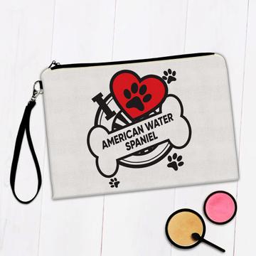 American Water Spaniel: Gift Makeup Bag Dog Breed Pet I Love My Cute Puppy Dogs Pets Decorative