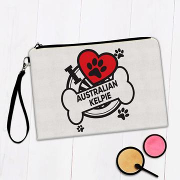 Australian Kelpie: Gift Makeup Bag Dog Breed Pet I Love My Cute Puppy Dogs Pets Decorative