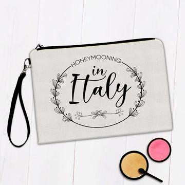 Honeymooning in Italy Boho : Gift Makeup Bag Wedding Trip Honeymoon