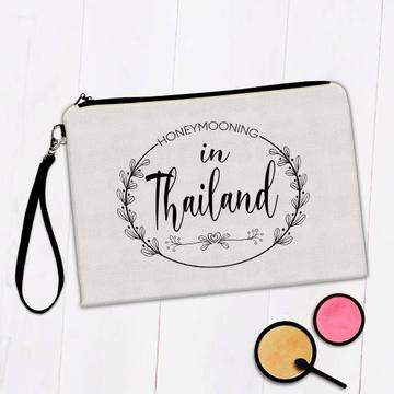 Honeymooning in Thailand Boho : Gift Makeup Bag Wedding Trip Honeymoon