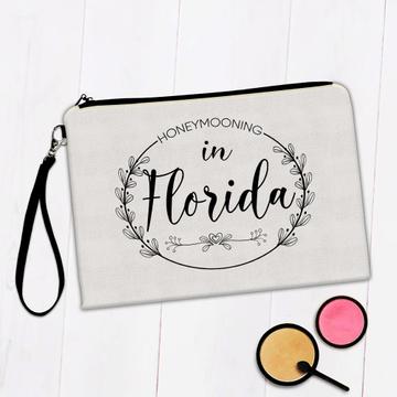 Honeymooning in Florida Boho : Gift Makeup Bag Wedding Trip Honeymoon