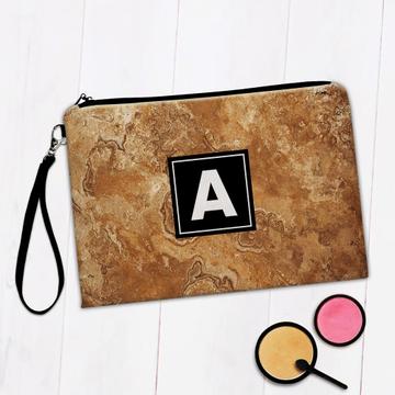 Gradient Marble Granite : Gift Makeup Bag Natural Stone Rock Abstract Pattern Home Decor