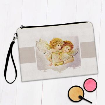 Victorian Angel : Gift Makeup Bag Vintage Retro Religious Cute