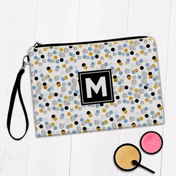 Glitter Polka Dots : Gift Makeup Bag Happy Birthday Circles Abstract Pattern Baby Shower