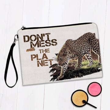 Cheetah Nature Eco Ecology : Gift Makeup Bag Wild Animals Wildlife Fauna Safari Species Ecological