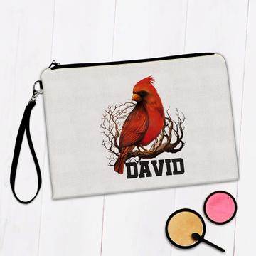 Personalized Cardinal Mug : Gift Makeup Bag Name Bird Grieving Loved One Customizable
