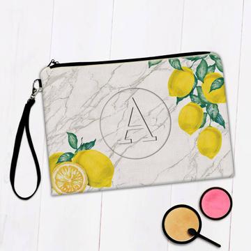 Personalized Lemon Citric : Gift Makeup Bag Fruit Kitchen Gift for Mom Grandma Mother