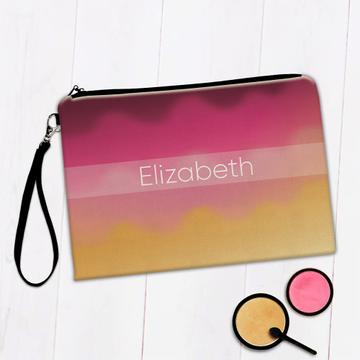 Blurry Abstract Art Print : Gift Makeup Bag Pastel Trends Funky Groovy Home Decor Watercolor