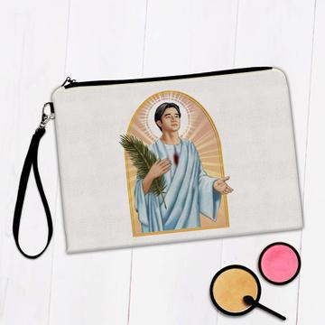 Saint Pedro Calungsod : Gift Makeup Bag Fern Catholic Filipino Christian Faith Church Religious