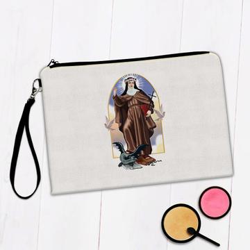 Saint Rose Of Viterbo : Gift Makeup Bag Catholic Church Dragon Dove Cross Christian Holy