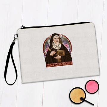 Saint Hildegard Of Bingen : Gift Makeup Bag Catholic Church Roman Musician Patron Religious
