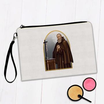Saint Francis Mary Of Camporosso : Gift Makeup Bag Catholic Roman Church Christian Cross