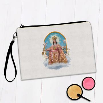 Our Lady Of Mercy : Gift Makeup Bag Mercedes Catholic Church Saint Christian Doves Flower