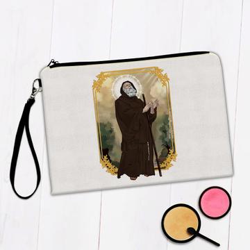 Saint Francis Of Paola : Gift Makeup Bag Roman Catholic Religious Christian Church Italian
