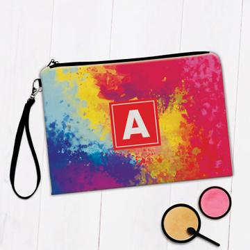 Watercolor Abstract : Gift Makeup Bag For Painting Teacher Artist Painter Birthday Coworker Friend