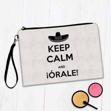 Keep Calm And Orale : Gift Makeup Bag Funny Humor Mexican Hat Mexico Country Travel Friend