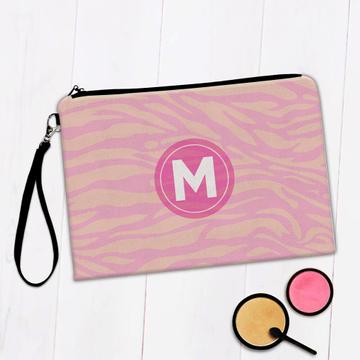 Pink Animal Print : Gift Makeup Bag Personalized Custom Name For Her Girlfriend Woman Birthday Zebra
