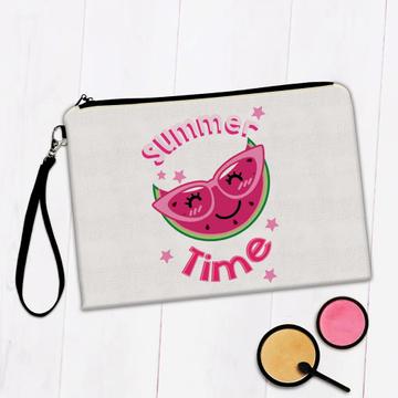 Watermelon Summer Time : Gift Makeup Bag Art Print Fruit Fruits Lover Healthy Food Cute Funny Kids