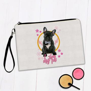 For French Bulldog Lover Owner : Gift Makeup Bag Dogs Animal Pet Photo Art Birthday Favor Cute