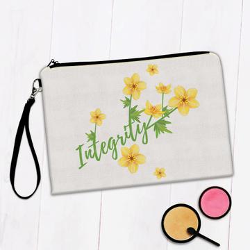 Tiny Flowers Art Integrity : Gift Makeup Bag Cute Flower Floral Delicate Birthday For Her Woman Friend