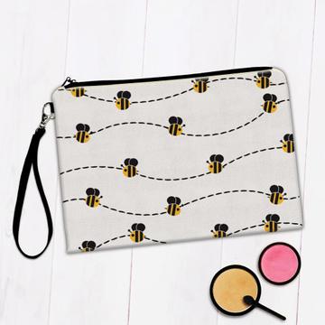 Tiny Cutie Bees Honey : Gift Makeup Bag For Baby Shower Kid Birthday Nursery Wall Decor Sweet