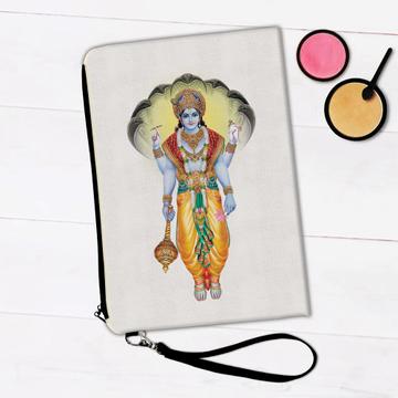 Vishnu Religious Art : Gift Makeup Bag Vintage Poster Hindu God Indian Style Print Home Decor