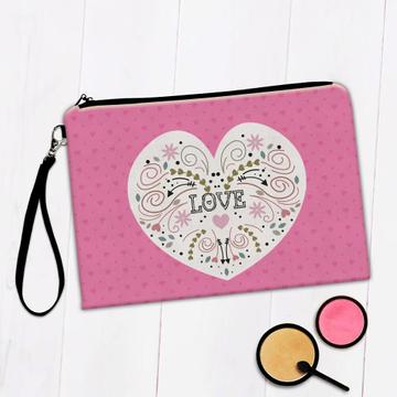 Heart Love : Gift Makeup Bag Valentines