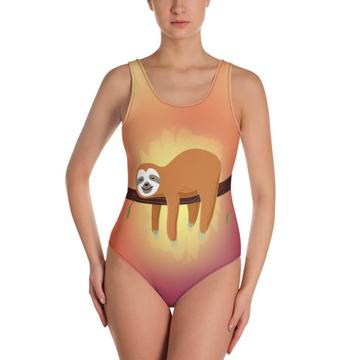 No Way Not Gonna Happen : Gift Swimsuit Sloth Cute Funny Lazy Fun