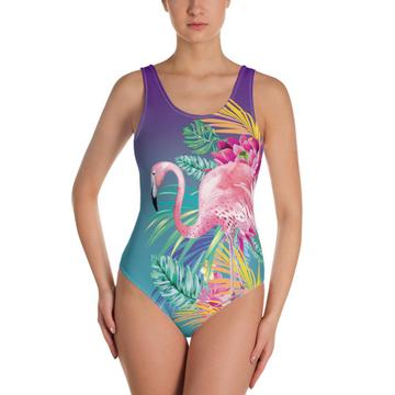 Flamingo : Gift Swimsuit Ecology Nature Aviary Animal Bird Tropical Florida